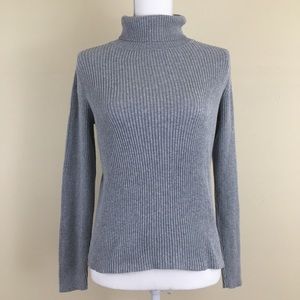 Kim Rogers Gray Turtleneck Sweater